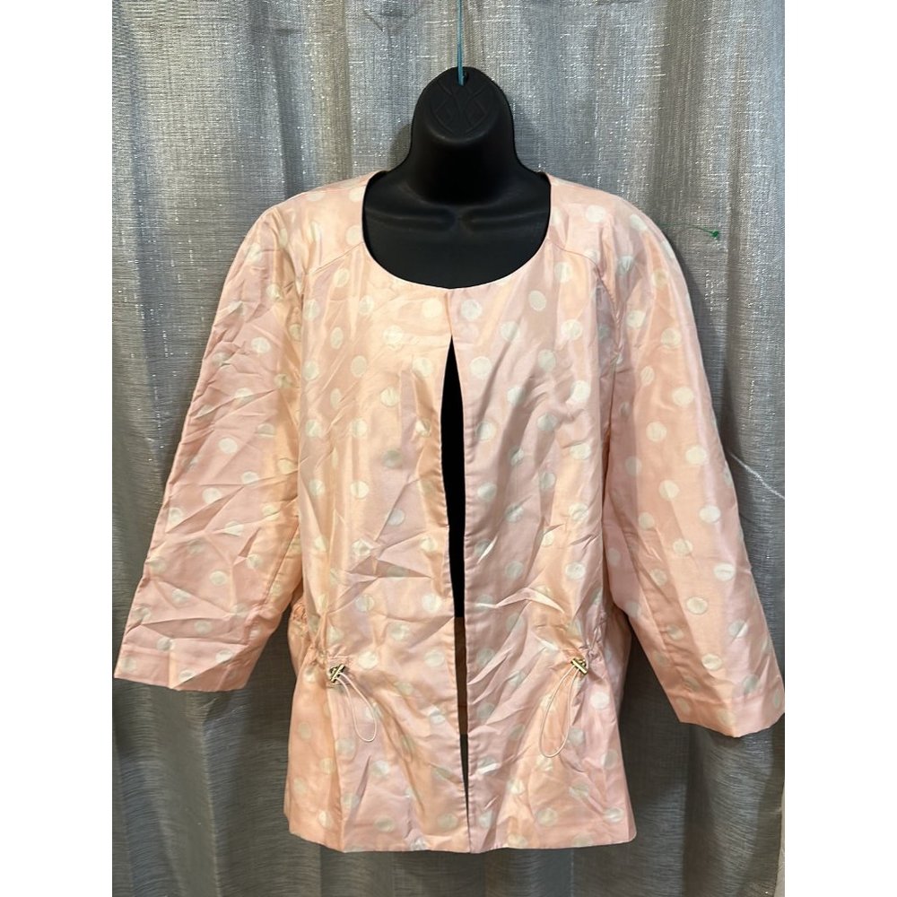 Jacket Anne Klein Dot Pattern Toggle Detail Cardi… - image 2